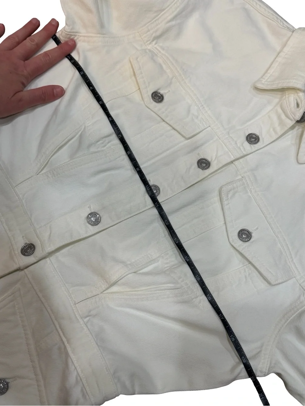 🤍 7 For All‎ Mankind Surplus White Romper Size Medium Utility Short Jumpsuit